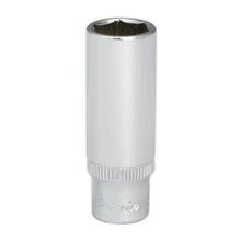 Load image into Gallery viewer, Sealey WallDrive Socket 13mm 1/4&quot; Drive - Deep, Fully Polished (Premier) - 6pt
