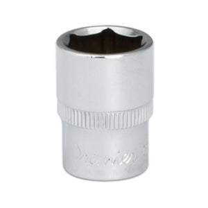 Sealey WallDrive Socket 13mm 1/4" Drive - Fully Polished (Premier) - 6pt