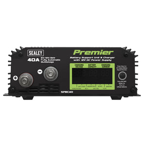 Sealey Battery Support Unit Charger & Maintainer 40A