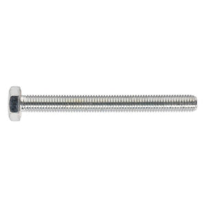 Sealey HT Zinc Setscrew DIN 933 - M10 x 100mm - Grade 8.8 - Pack of 25