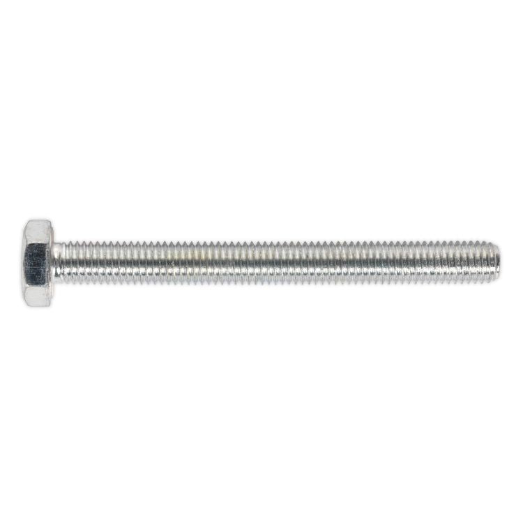 Sealey HT Zinc Setscrew DIN 933 - M10 x 100mm - Grade 8.8 - Pack of 25