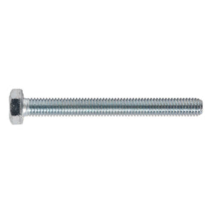 Sealey HT Zinc Setscrew DIN 933 - M8 x 75mm - Grade 8.8 - Pack of 25