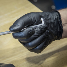 Load image into Gallery viewer, Sealey Black Diamond Grip Extra-Thick Nitrile Powder-Free Gloves Large - Pack of 50
