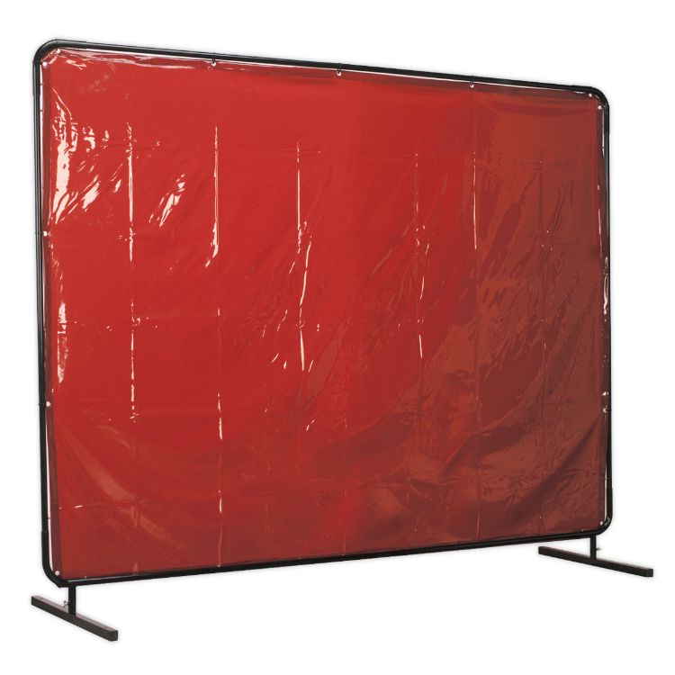Sealey Workshop Welding Curtain to EN ISO 25980:2014 & Frame 2.4M x 1.75M