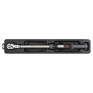 Sealey Angle Torque Wrench Flexi-Head Digital 1/2" Sq Drive 20-200Nm(14.7-147.5lb.ft) (Premier)