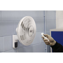 Load image into Gallery viewer, Sealey Wall Fan 3-Speed 16", Remote Control 230V
