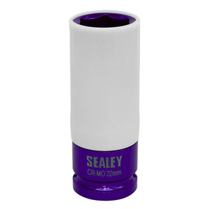 Sealey Alloy Wheel Impact Socket 22mm 1/2" Drive