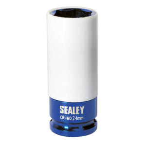 Sealey Alloy Wheel Impact Socket 24mm 1/2" Drive