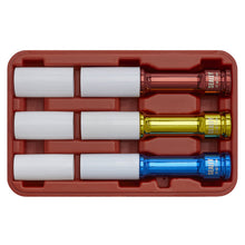 Load image into Gallery viewer, Sealey Alloy Wheel Long Reach Impact Socket Set 3pc 1/2&quot; Drive
