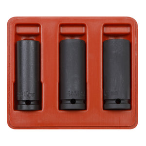 Sealey Impact Socket Set 3pc 1/2" Drive Deep