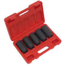 Load image into Gallery viewer, Sealey Impact Hub Nut Socket Set 5pc 1/2&quot; Drive
