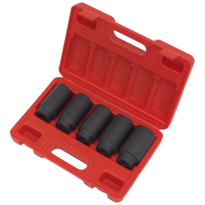 Sealey Impact Hub Nut Socket Set 5pc 1/2" Drive