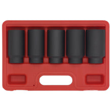 Load image into Gallery viewer, Sealey Impact Hub Nut Socket Set 5pc 1/2&quot; Drive
