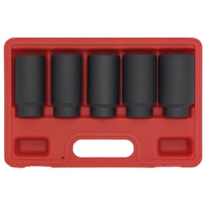 Sealey Impact Hub Nut Socket Set 5pc 1/2" Drive