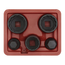 Load image into Gallery viewer, Sealey Impact Hub Socket &amp; Socket Bit Set 5pc 12pt 1/2&quot; Drive
