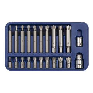 Sealey Ribe Bit Set 22pc 3/8" & 1/2" Drive (Premier)