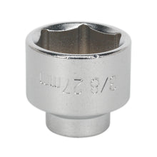 Load image into Gallery viewer, Sealey Low Profile Oil Filter Socket 27mm 3/8&quot; Drive
