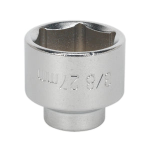 Sealey Low Profile Oil Filter Socket 27mm 3/8" Drive