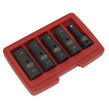 Load image into Gallery viewer, Sealey Impact Socket Set 1/2&quot; Drive 77mm Double Ended 18.5 x 22.5mm - 5pc
