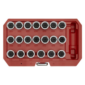 Sealey Locking Wheel Nut Key Set 20pc - VAG