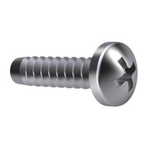 Self-Tapping Screw 6.3mm Pan Head Flat End BZP - Phillips DIN 7981