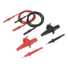 Load image into Gallery viewer, Sealey Automotive Test Lead &amp; Crocodile Clip Set 6pc
