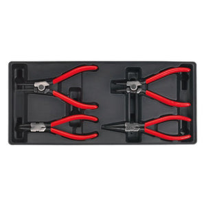 Sealey Tool Tray, Circlip Pliers Set 4pc (Premier)