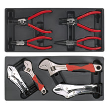 Load image into Gallery viewer, Sealey Topchest &amp; Rollcab Combination 14 Drawer Ball-Bearing Slides - Red/Grey &amp; 1233pc Tool Kit (Premier)
