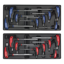 Load image into Gallery viewer, Sealey Topchest &amp; Rollcab Combination 14 Drawer Ball-Bearing Slides - Red/Grey &amp; 1233pc Tool Kit (Premier)

