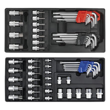 Load image into Gallery viewer, Sealey Topchest &amp; Rollcab Combination 14 Drawer Ball-Bearing Slides - Red/Grey &amp; 1233pc Tool Kit (Premier)
