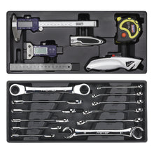 Load image into Gallery viewer, Sealey Topchest &amp; Rollcab Combination 14 Drawer Ball-Bearing Slides - Red/Grey &amp; 1233pc Tool Kit (Premier)
