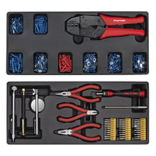Load image into Gallery viewer, Sealey Topchest &amp; Rollcab Combination 14 Drawer Ball-Bearing Slides - Red/Grey &amp; 1233pc Tool Kit (Premier)
