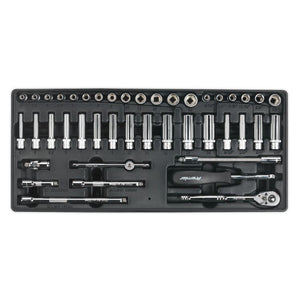 Sealey Tool Tray, Socket Set 43pc 1/4" Drive (Premier)