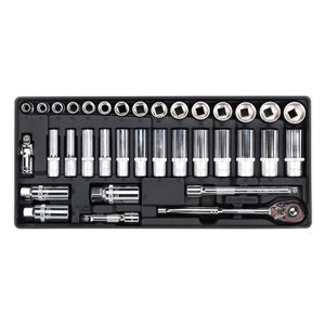Sealey Tool Tray, Socket Set 35pc 3/8" Drive (Premier)
