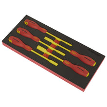 Load image into Gallery viewer, Sealey Insulated Nut Driver Set 5pc, Tool Tray - VDE Approved (Premier)

