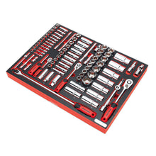 Load image into Gallery viewer, Sealey Tool Tray, Socket Set 91pc 1/4&quot;, 3/8&quot; &amp; 1/2&quot; Drive (Premier)
