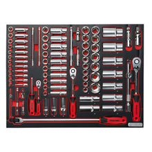 Load image into Gallery viewer, Sealey Tool Tray, Socket Set 91pc 1/4&quot;, 3/8&quot; &amp; 1/2&quot; Drive (Premier)
