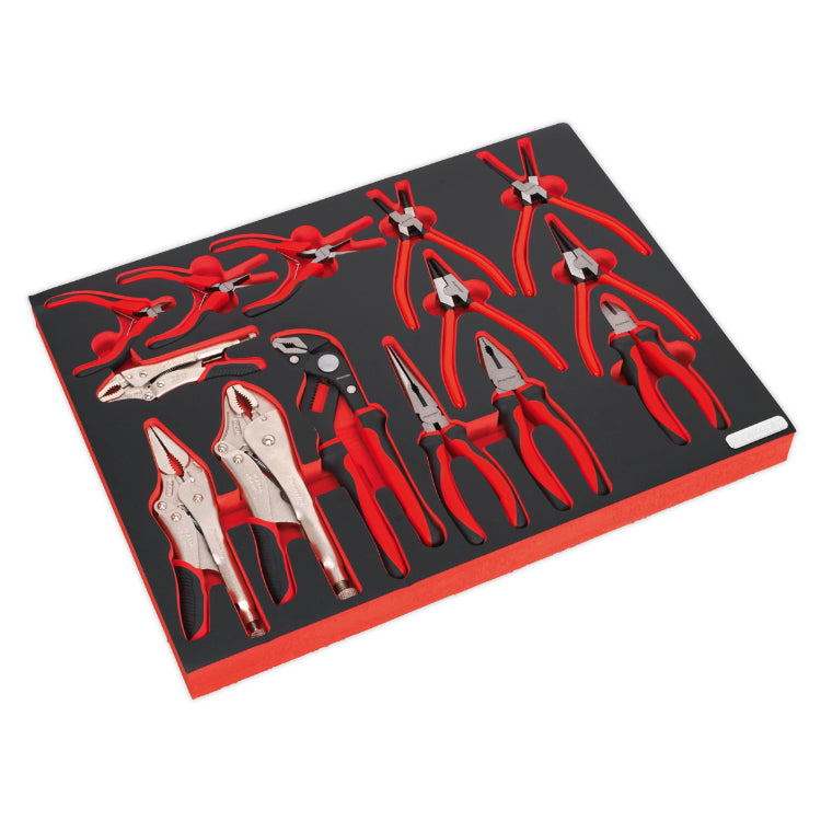 Sealey Tool Tray, Pliers Set 14pc (Premier)