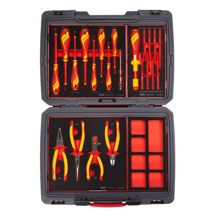 Teng Mecca Pro TC-6 Electrician Plier/Screwdriver Kit FOAM 29pcs