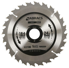 Load image into Gallery viewer, Abracs TCT Blade 184mm x 30mm x 24T - Wood
