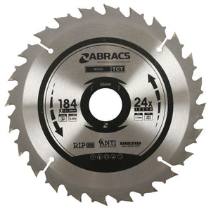 Abracs TCT Blade 184mm x 30mm x 24T - Wood