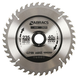 Abracs TCT Blade 235mm x 30mm x 40T - Wood