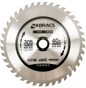 Abracs TCT Blade 305mm x 30mm x 40T - Wood