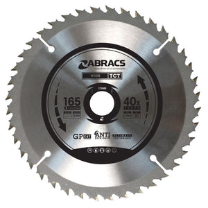 Abracs Cordless TCT Blade 165mm x 20mm x 40T - Wood