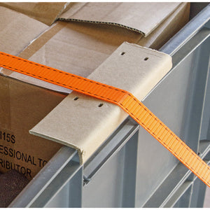 Sealey Ratchet Tie Down 25mm x 5M Polyester Webbing, Corner Protector 600kg Breaking Strength