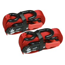 Load image into Gallery viewer, Sealey Slide Ratchet Strap 32mm x 3M Polyester Webbing, S-Hooks 1200kg Breaking Strength
