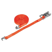 Load image into Gallery viewer, Sealey Ratchet Strap 25mm x 8M Polyester Webbing 1500kg Breaking Strength
