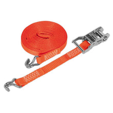 Load image into Gallery viewer, Sealey Ratchet Strap 25mm x 10M Polyester Webbing 1500kg Breaking Strength
