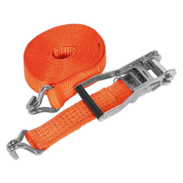 Sealey Ratchet Strap 50mm x 6M Polyester Webbing 5000kg Breaking Strength