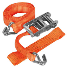 Load image into Gallery viewer, Sealey Car Transporter Ratchet Strap 50mm x 3M Alloy Wheel - Single 5000kg Breaking Strength
